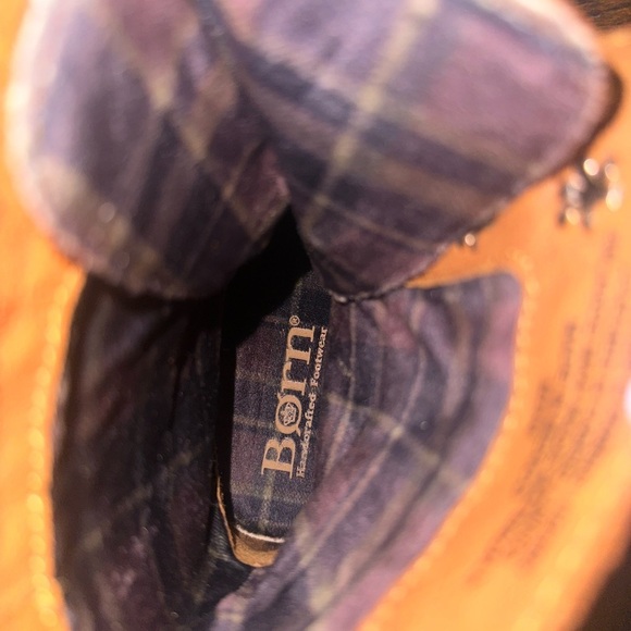 Born Brown Suede Boots with Colorful Aztec Pattern - Picture 3 of 5